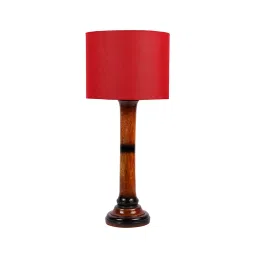 Tucasa NTU-155 B-22 Table Lamp with Wood Base (Red)-23