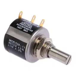 Vishay Panel Mount Rotary Potentiometer 2 W Power 5 kΩ Resistance Solder Lug Terminal, 534B1502JL (Pack of 10 Pcs)-picture-36