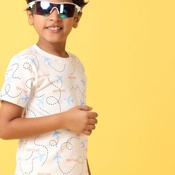V-Mart Boys Printed T-shirt with Shorts-image-62