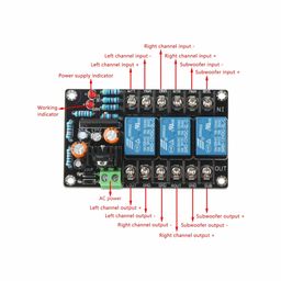 Speaker Protection Board, High Power Speaker Protect Relay Board 2.1 Channel Speaker DC Protector Module- RS1835Speaker Protection Board, High Power Speaker Protect Relay Board 2.1 Channel Speaker DC Protector Module- RS1835 image 4