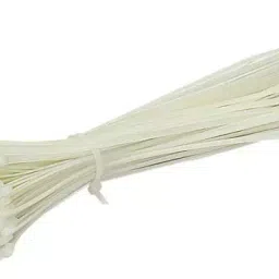 IB BASICS 4.8 mm x 300 mm White Nylon Cable Ties Pack of 100-image-2