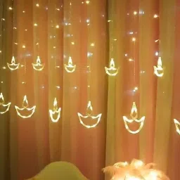 X4Decor Diya Curtain 6+6 Pixel Led Light Warm White-image-53
