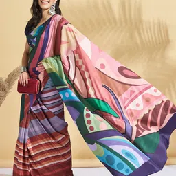 RACHNA Printed Block Print Saree image 2