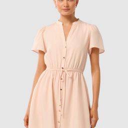 Forever New Women Puff Sleeve Shirt Mini Dress-image-31