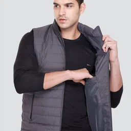 Rare Times Men Lightweight Solid Padded Jacket-image-41