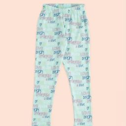 Pantaloons Junior Mint Green Printed Leggings-picture-21