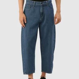 Bene Kleed Mid Blue Cotton Loose Fit Jeans-image-33