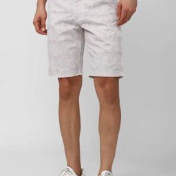 Peter England Casuals Grey Regular Fit Printed Shorts-picture-13