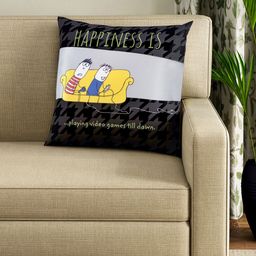 Portico New York Multicoloured Printed Square Cushion with Cushion Cover-33