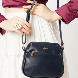 Lavie Blue Solid Sling Bag-image-55