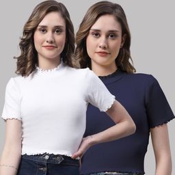 FBAR Pack Of 2 High Neck Cotton Crop Top-picture-38