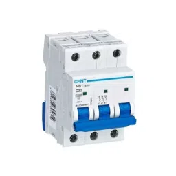 Chint 32 A 3 Pole Miniature Circuit Breaker NB1-63H 3P C32-43