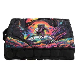 Kuber Industries Journey to Space Comfy Black & Red 3 Pieces Printed Chair Pads image 4