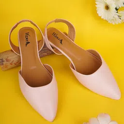 WZAYA Women Pointed Toe Core Mules-image-1