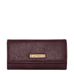 Caprese Purple Solid Tri-Fold Wallet for Women-image-68