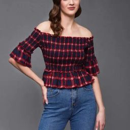 Miss Chase Multicolor Check Top-image-8