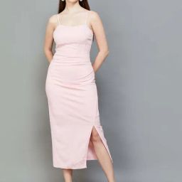 Ginger by Lifestyle Pink Bodycon Dress-image-101