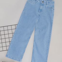 Pantaloons Junior Girls Flared Slash Knee Jeans-picture-48