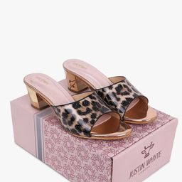 Justin Whyte Women Printed Block Sandals-38