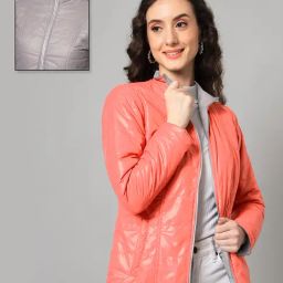 PURYS Coral & Grey Reversible Jacket-picture-10