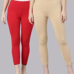 TWIN BIRDS Women Pack Of 2 High Ankle Leggings-image-87