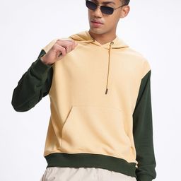 glitchez Contrast Sleeves Hooded Sweatshirt-picture-57