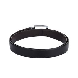 Kastner Men Black Textured Reversible Formal Belt-image-74