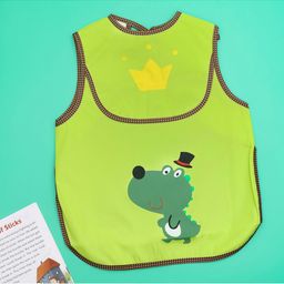 Yellow Bee Boys Green & Brown Printed Bibs-17