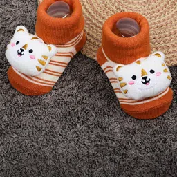 Baby Moo Infants Kids Tiger Cotton Socks Booties-31