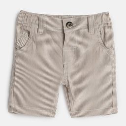 mothercare Boys Beige & Brown Striped Pure Cotton Regular Fit Regular Shorts-image-51