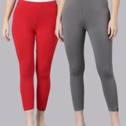 TWIN BIRDS Women Pack Of 2 High Ankle Leggings-image-91