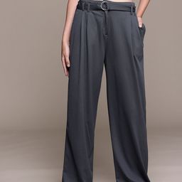 Roadster The Lifestyle Co. Women Pleated Parallel Trousers With Belt-image-37