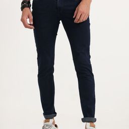 Old Grey Men Slim Fit Stretchable Jeans-picture-2