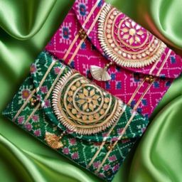 Jaipur Ace Printed Decorative Shagun Cash Money Wooden Box Wedding Gift Jewellery Wrap Assorted Set Multicolored Gaddi Box image 5