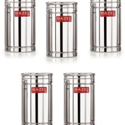 HAZEL Stainless Steel Container Set | 1200 ml Set of 5 Steel Container For Kitchen Storage Set | Air Tight Containers For Kitchen Storage | Ideal For Storing Rice, Cereal, Pulse, Snacks.-image-62