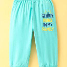 Tango Single Jersey Knit Full Length Lounge Pant Text Print - Ice Blue-picture-26