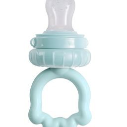 COZY VIBES Organic Babys BPA-Free Silicone Nipple Food Nibbler for Fruits Handle - PACK OF 1 - COLOR MAY VARY-14