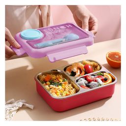 CuddleNest Bento Lunch Box with 3 Compartments-image-84