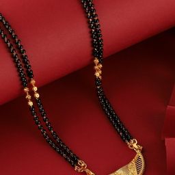 Bhagya Lakshmi Bhagya Lakshmi women's pride Traditional Gold Plated for womrn Gold-Plated Alloy Mangalsutra-image-84