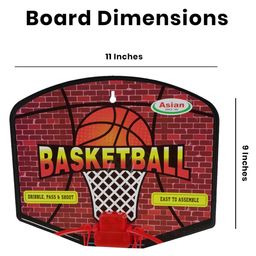 Asian Multicolor Portable Basket Ball Basic Ring With Net image 2