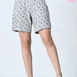 BAESD Women Conversational Printed High-Rise Shorts-image-91