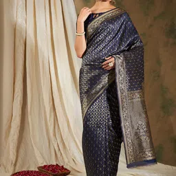 SHADOW & SAINING Woven Design Zari Banarasi Saree-picture-53
