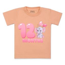 Arvesa Kids Printed Extended Sleeves Applique T-shirt-image-38