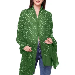 Exotic India Dyed Pure Cotton Tie and Dye Dupatta-picture-12