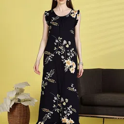 9shines Label Women Floral Printed Maxi Nightdress-image-57