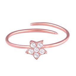 GIVA Rose Gold-Plated White CZ Studded Star Constellation Ring-image-41