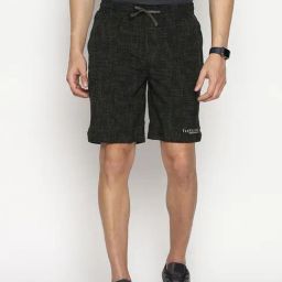 Van Heusen Performance Regular Fit Swift Dry High Stretch Allover Print Woven Shorts - Green-9