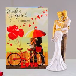Archies Multicoloured Couple Figurine with Greeting Card-image-65