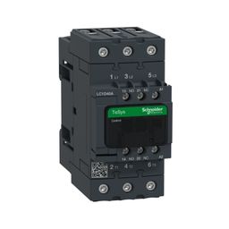 Schneider Electric TeSys D Contactor 3 Pole 60A AC-1, 40A AC-3, 40A AC-3e 1NO+1NC 220V AC LC1D40AM7-27
