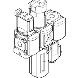 FESTO 40 µm 4500 L/min Air Preparation Combination Unit, 542270-image-9